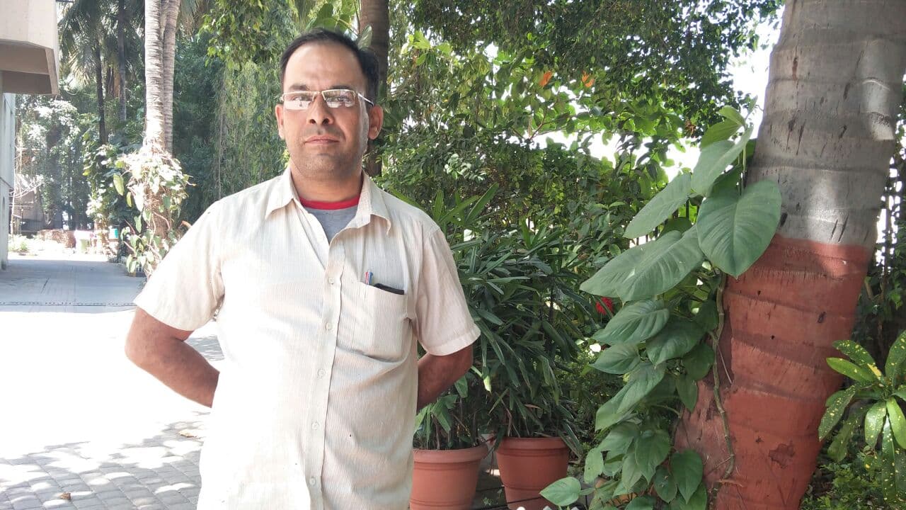 Founder of The Green Thumb at a project site